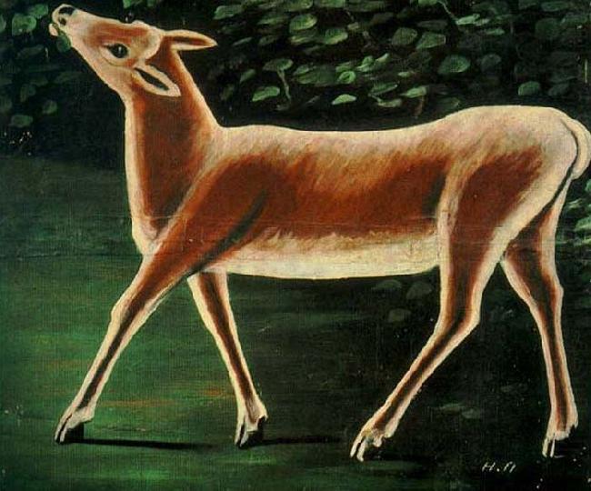 Niko Pirosmanashvili A Doe Walking china oil painting image